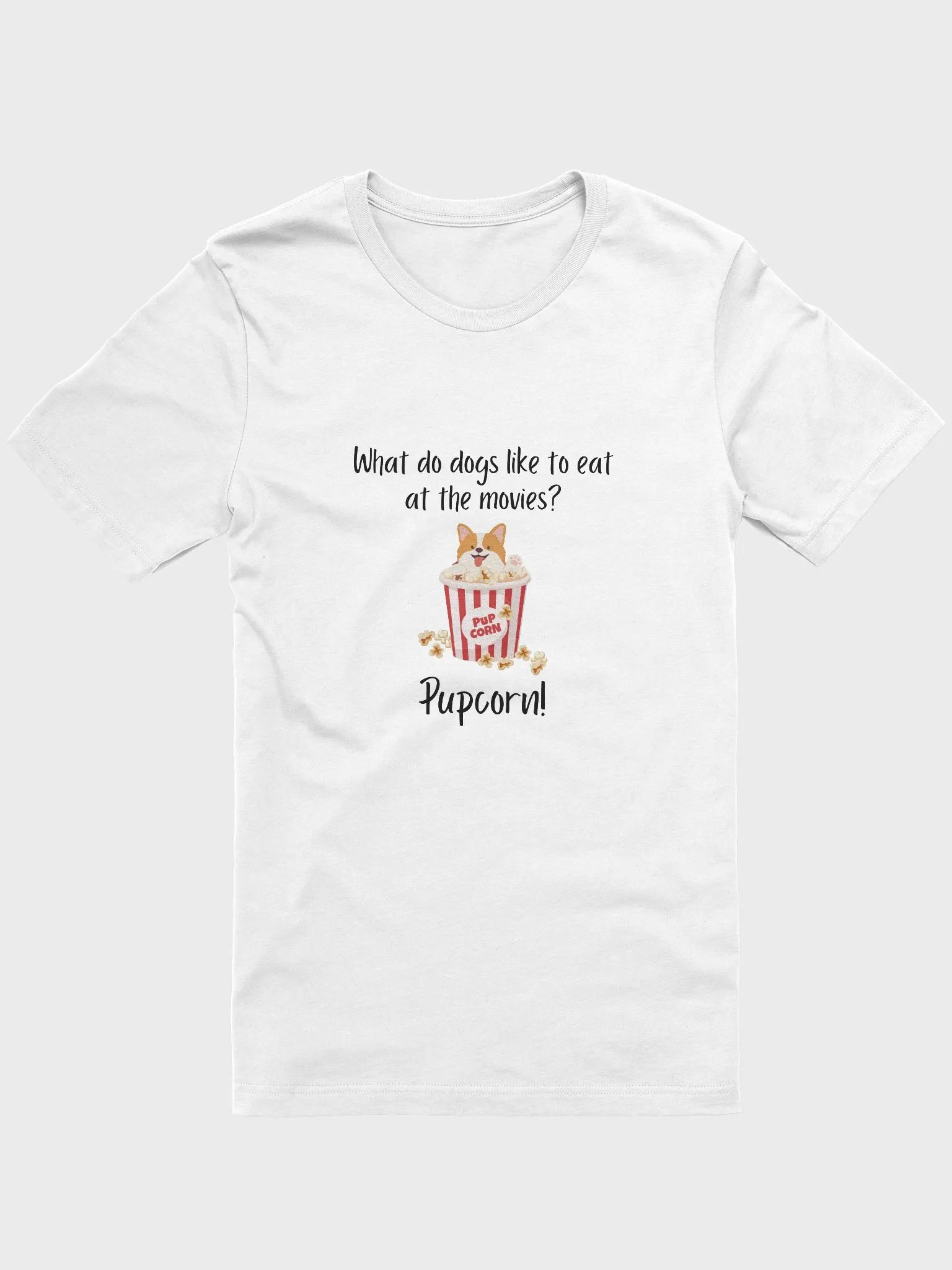 Pupcorn Tee - White product image (1)