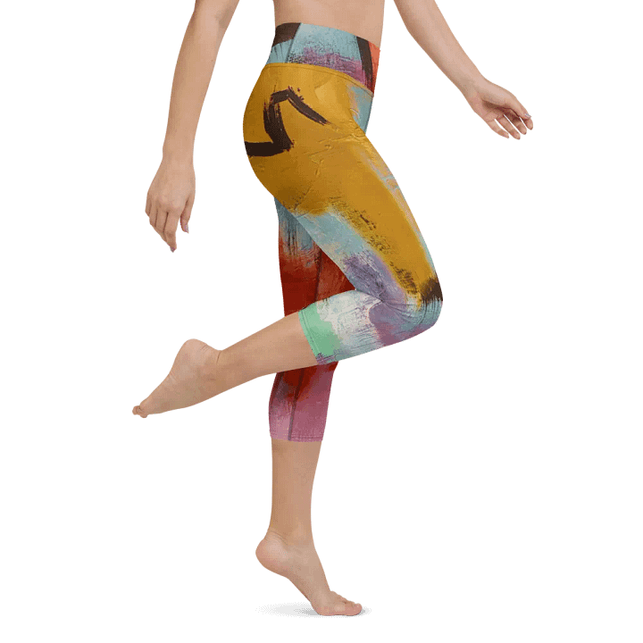 original artwork printed on yoga leggings, workout with style product image (1)