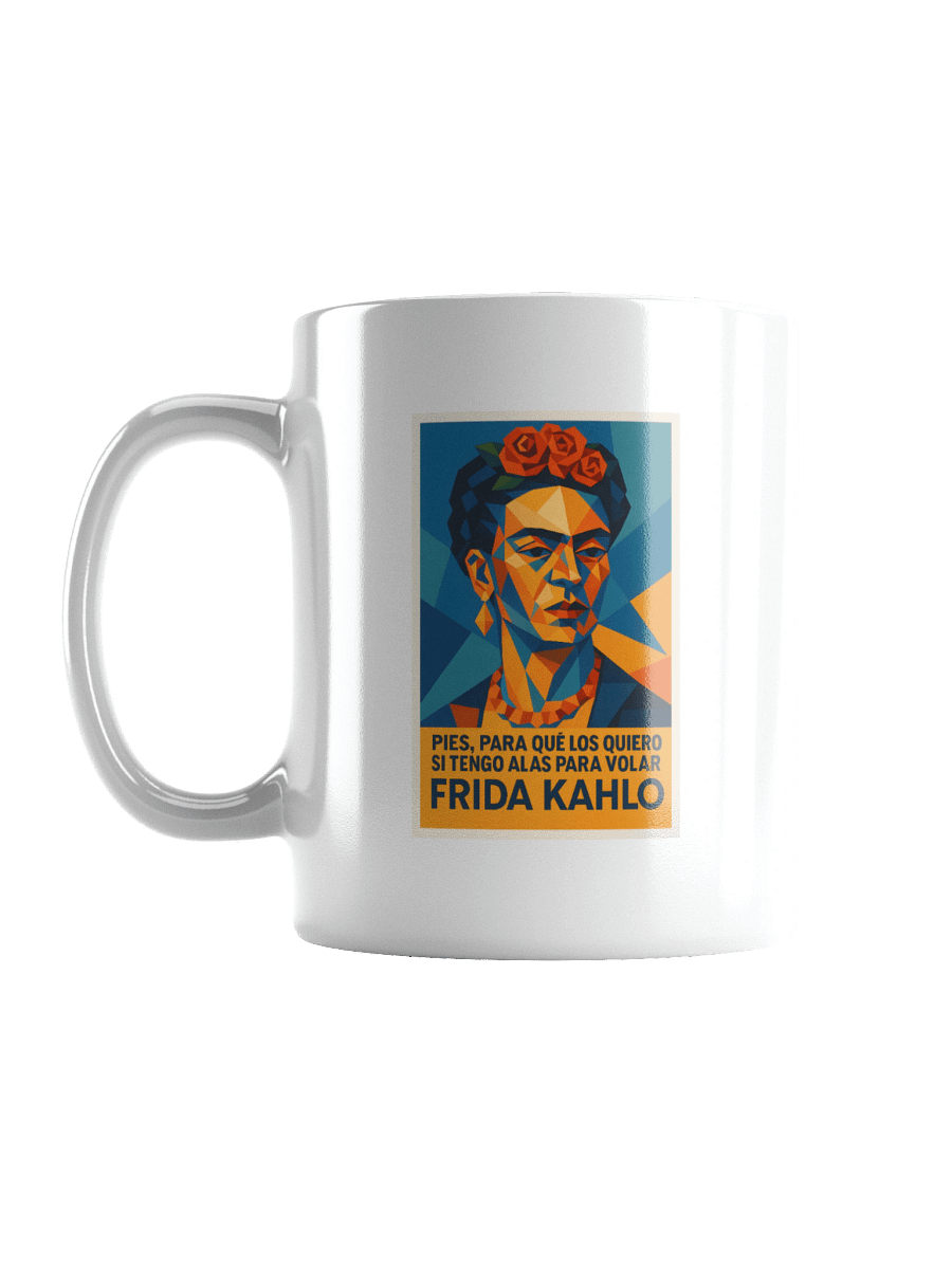 TAZA ultra-premium retrato cubista de Frida Kahlo estilo picasiano moderno product image (3)
