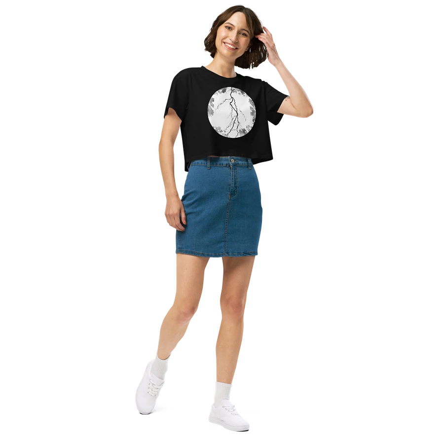 Full Moon, Lightning and Blood Women's Crop Top product image (2)
