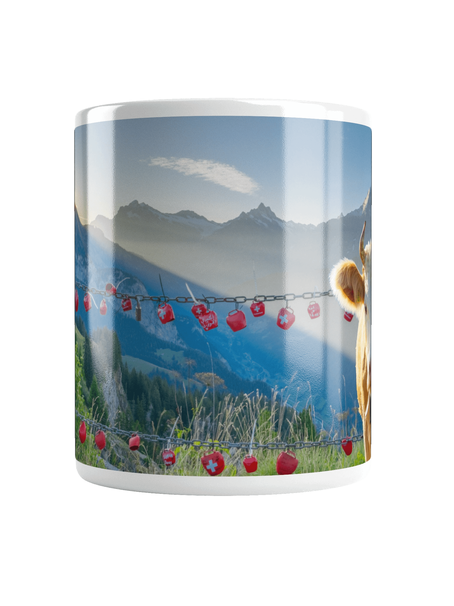 Cow with cowbell hearts Schynige Platte product image (17)