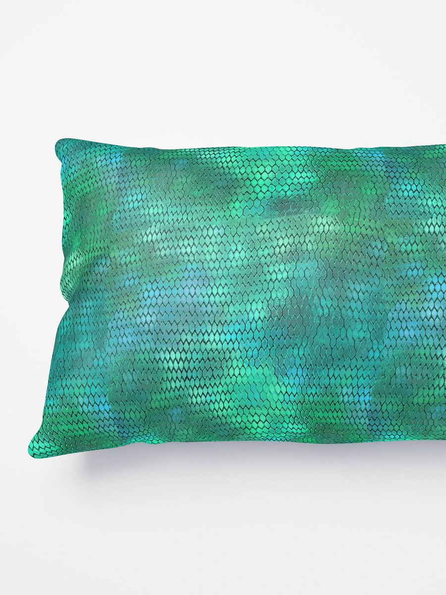 Blue Green Dragon Scales Throw Pillow product image (8)