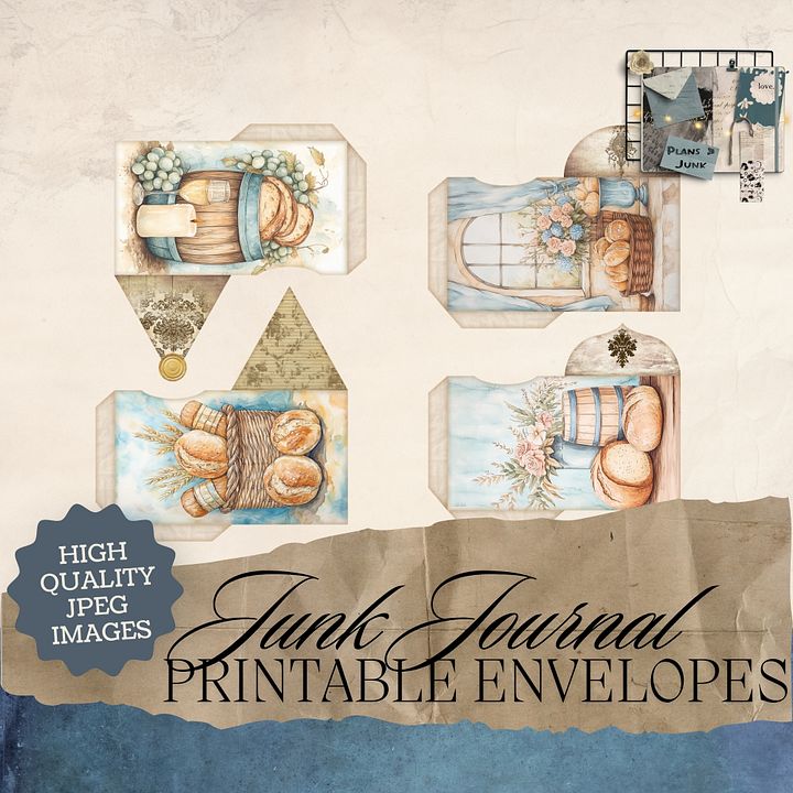 For The Love Of Bread - Printable Envelopes V3 product image (1)