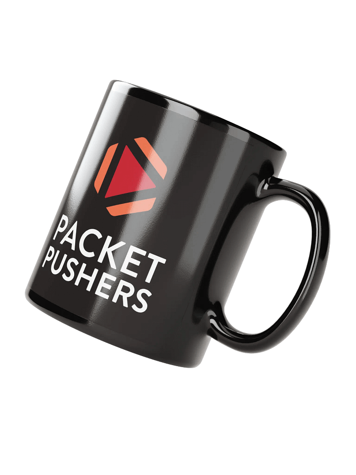 Packet Pushers Black Glossy Mug product image (2)