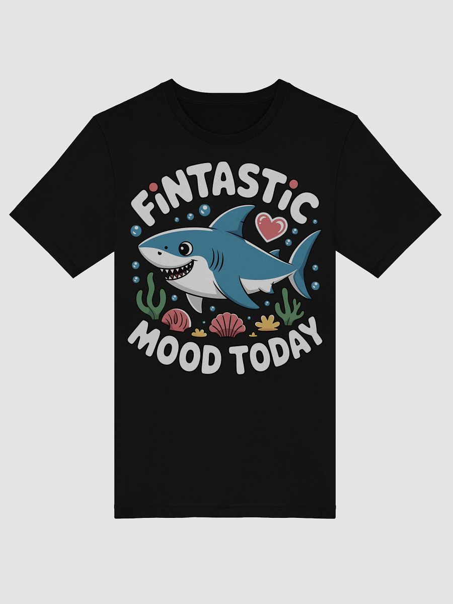 Fintastic Mood Cartoon Shark T-Shirt product image (49)