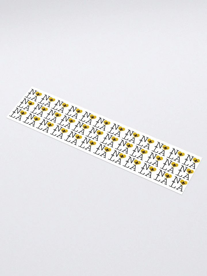I LOVE NOLA **LEGACY STICKER** (GOLD HEART LONG) product image (1)