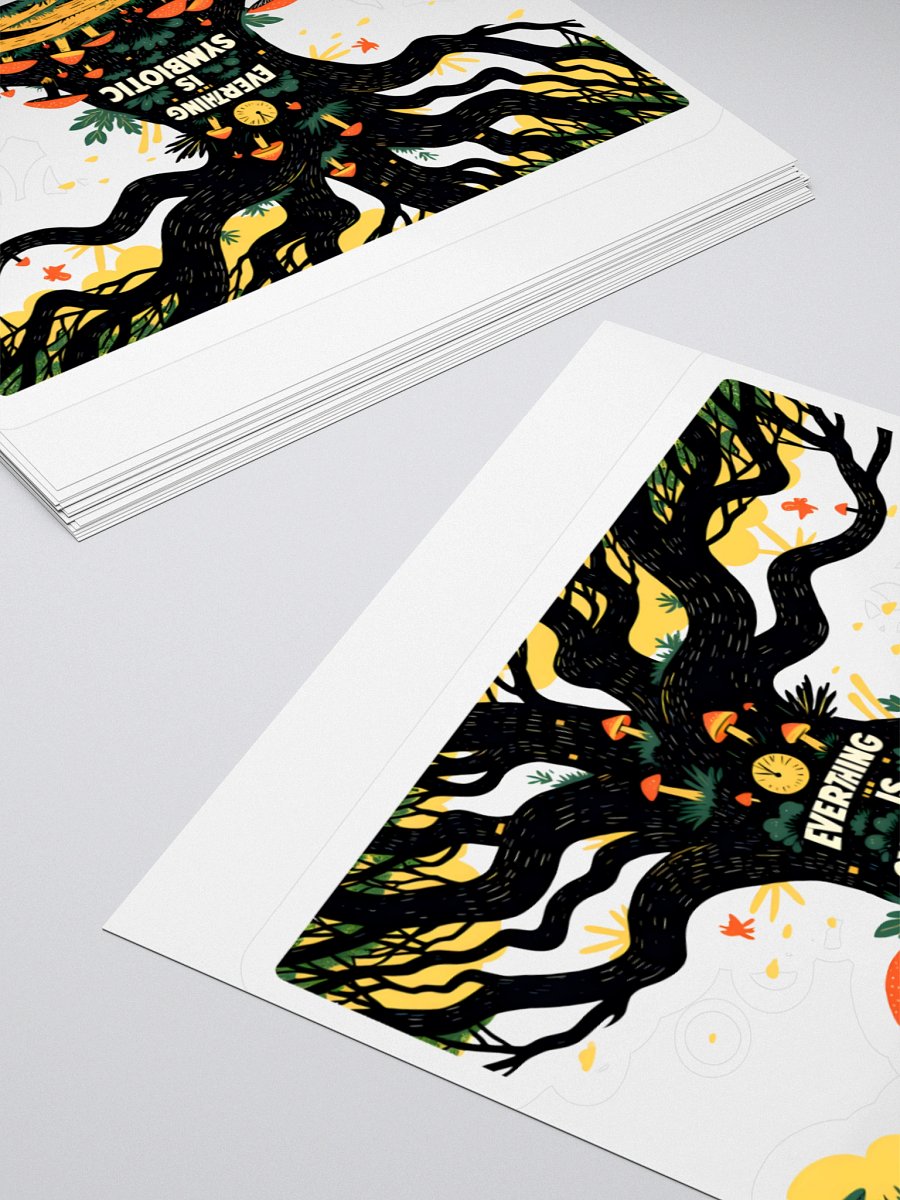 Symbiotic Nature - Tree & Mushroom Ecosystem Kiss Cut Stickers product image (10)