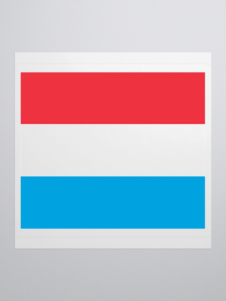 Luxembourg Flag Sticker | Red White Blue Design | Durable Vinyl | 3 Sizes product image (1)