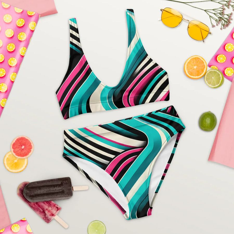 Retro Wave Swirl Bikini product image (10)