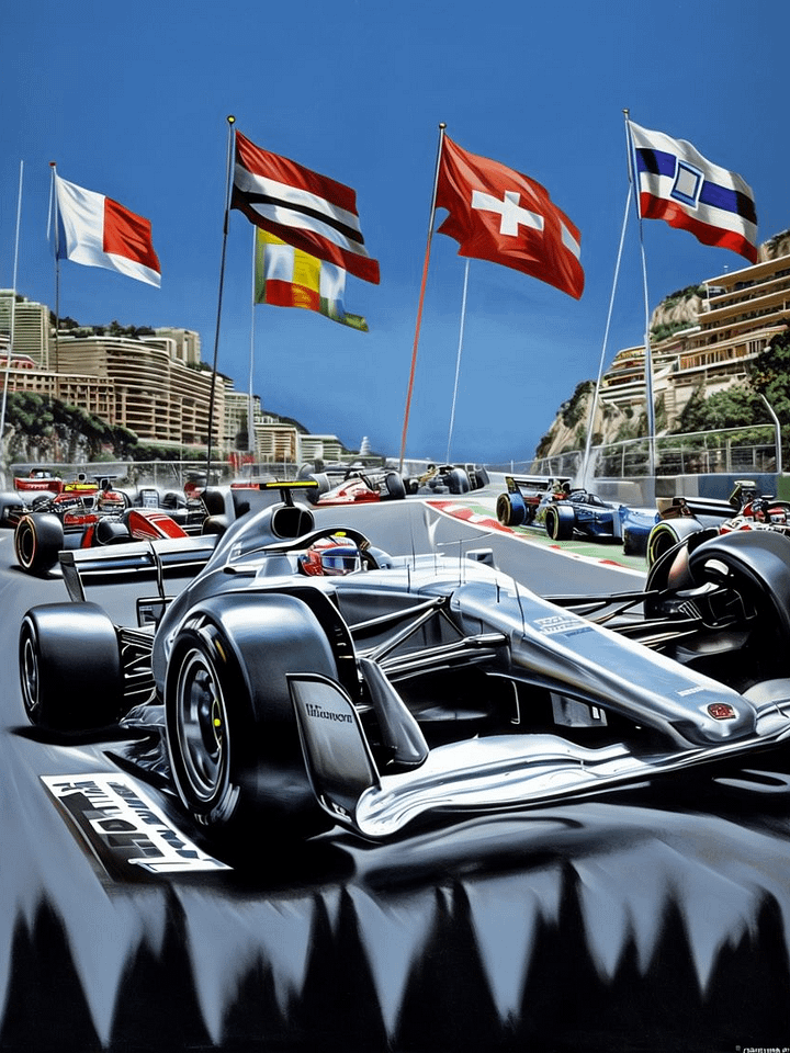Formula 1 Street Circuit Framed Poster product image (1)