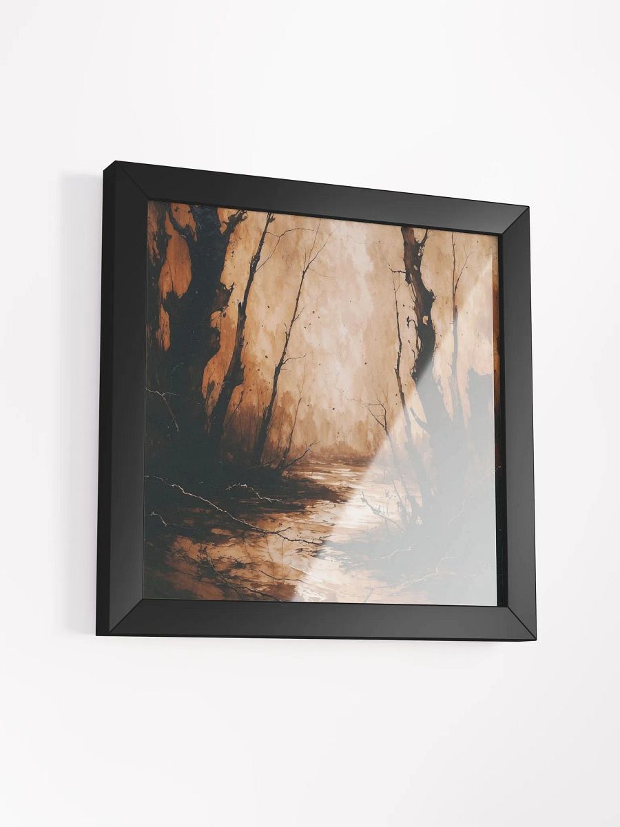 Sepia Forest Reflection Framed Print product image (25)