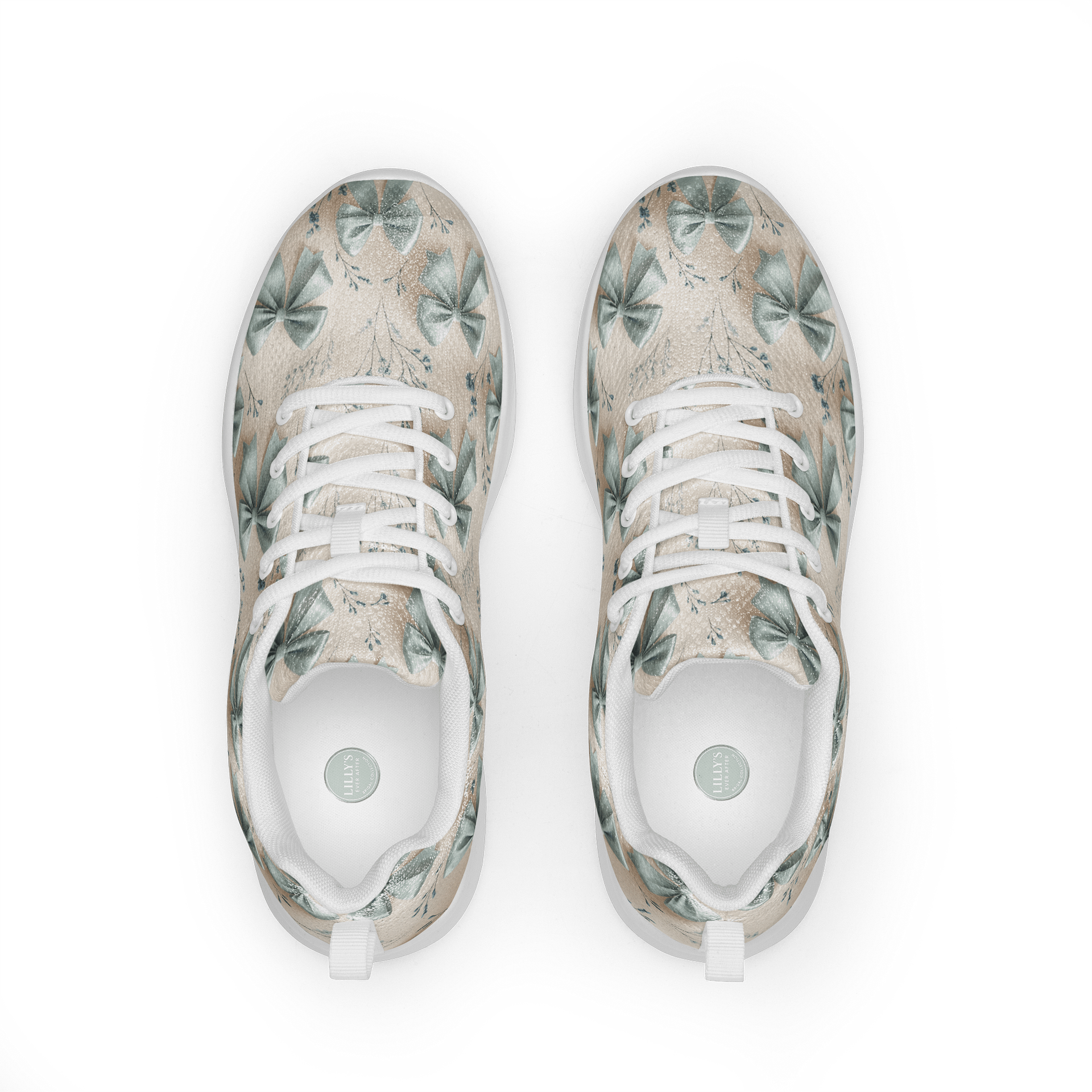 Women’s Athletic Shoes – Something Blue Bows product image (1)