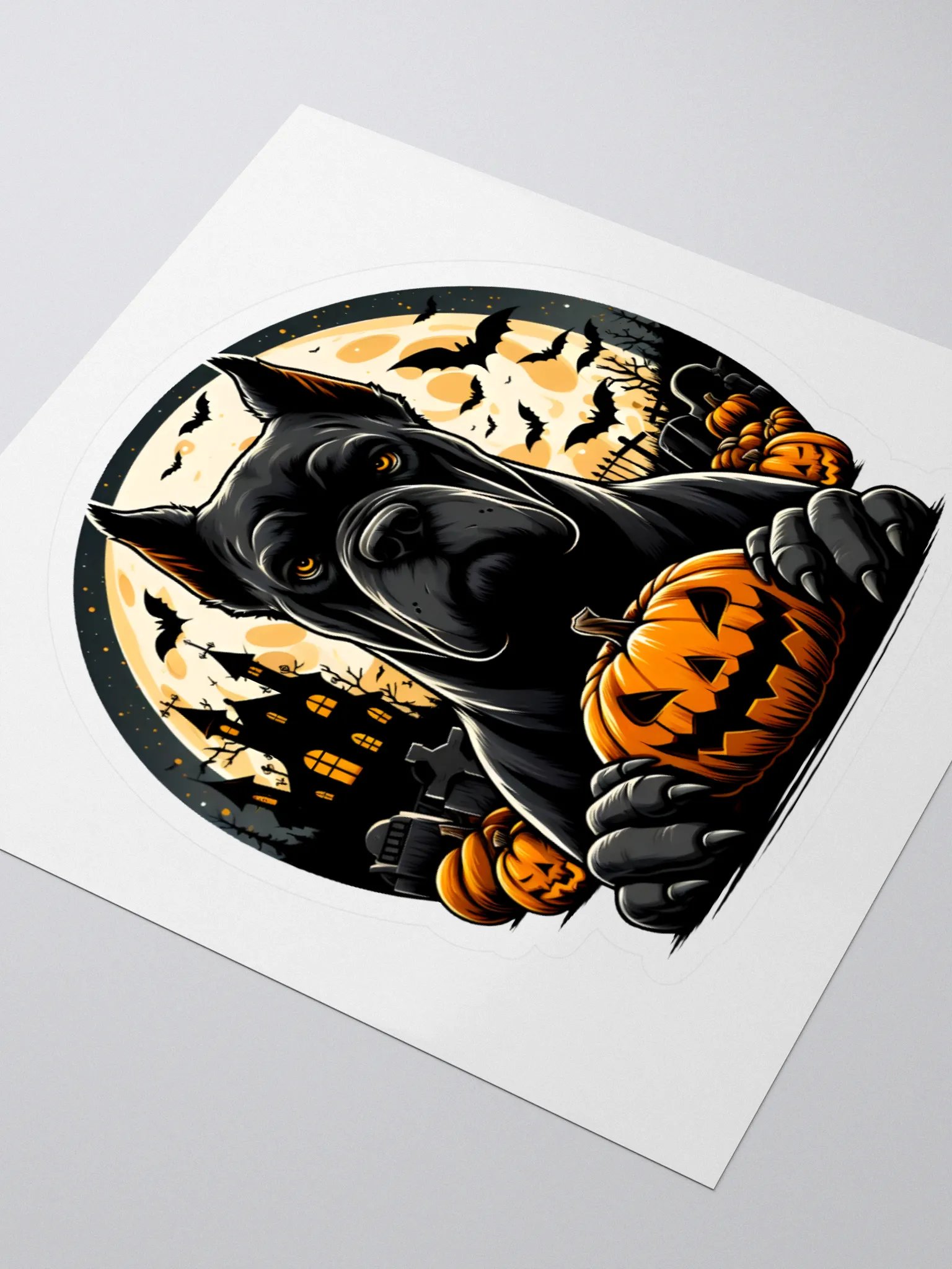 Cane Corso Pumpkin Sticker product image (3)