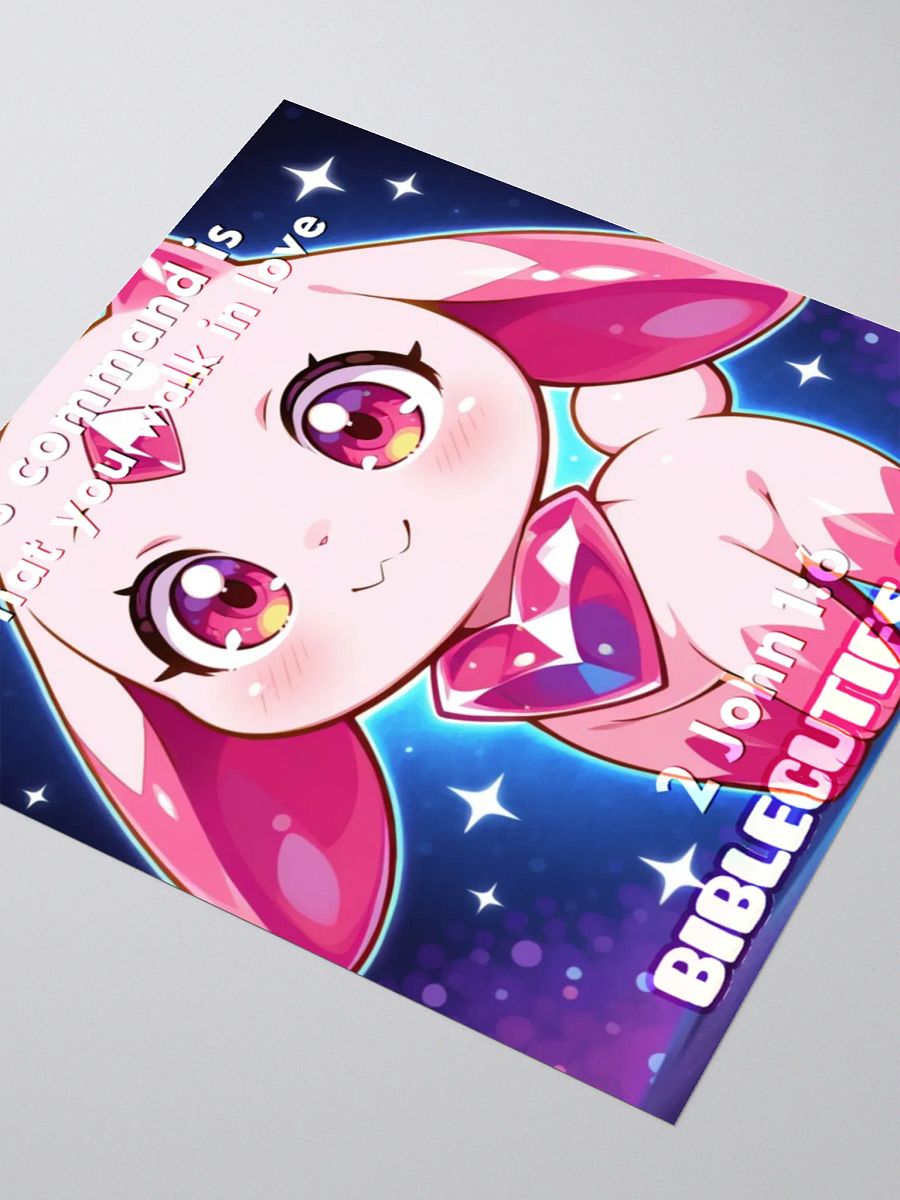 Bible Cutie Nessa - His command is that you walk in love Sticker product image (3)