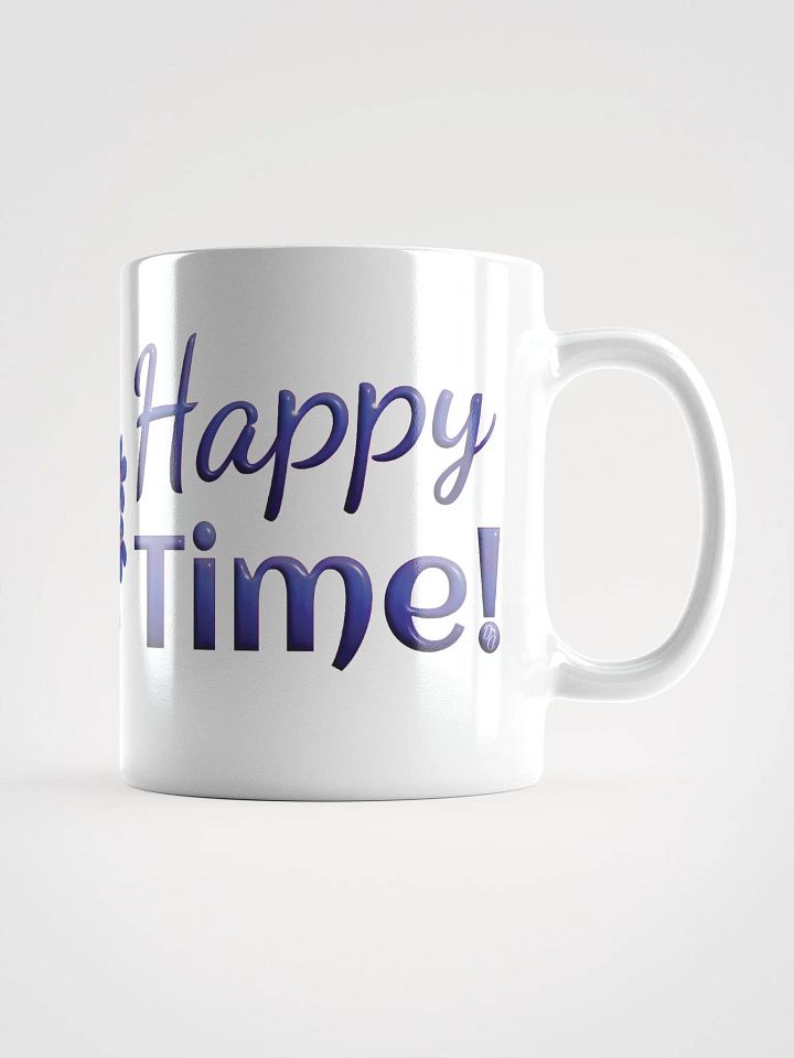 Happy Time! - Mug with Flowers White product image (1)