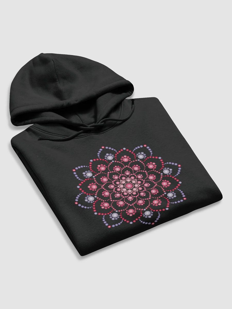 Purple and Pink Dot Mandala Unisex Eco Hoodie product image (5)