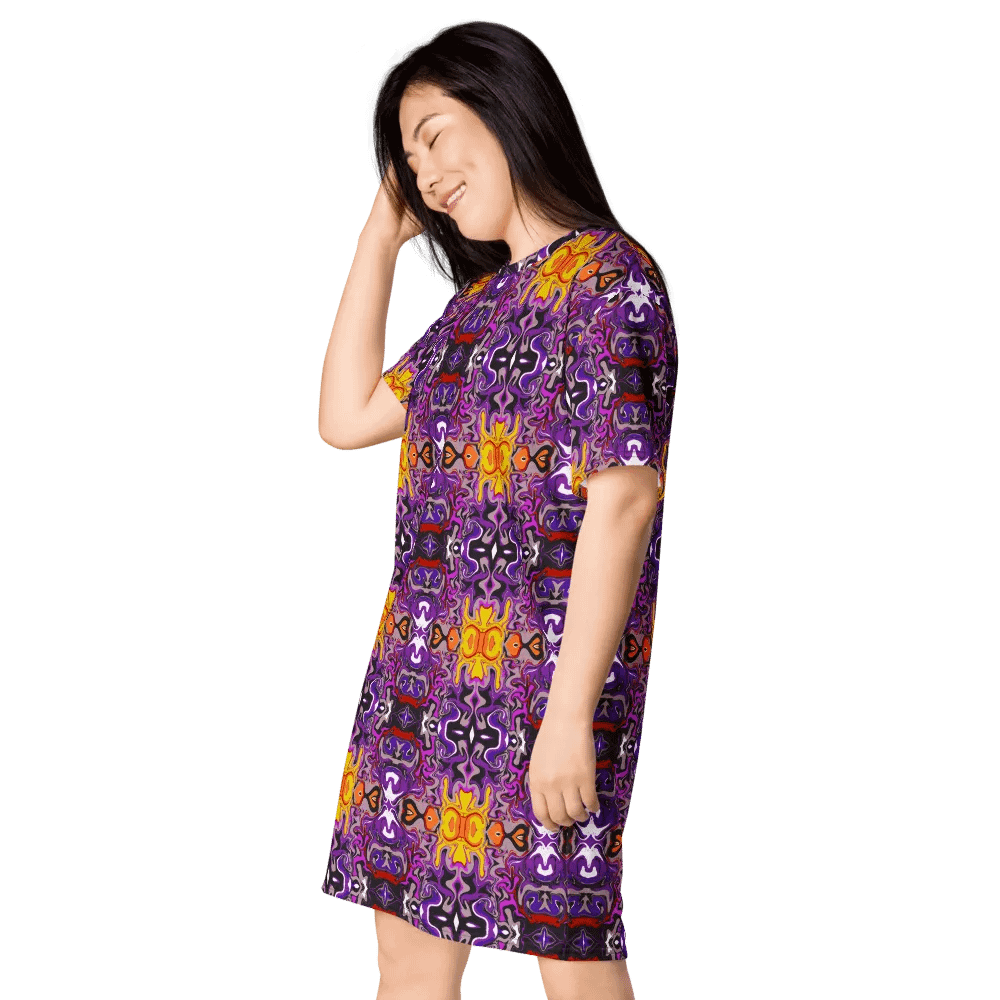 Purple African Inspired Pattern Dress product image (12)