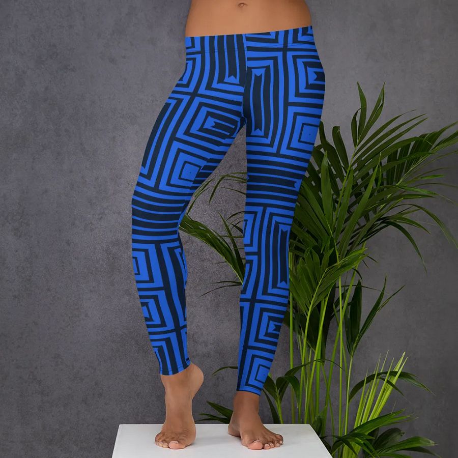 Symmetry Blue All-Over Leggings product image (5)