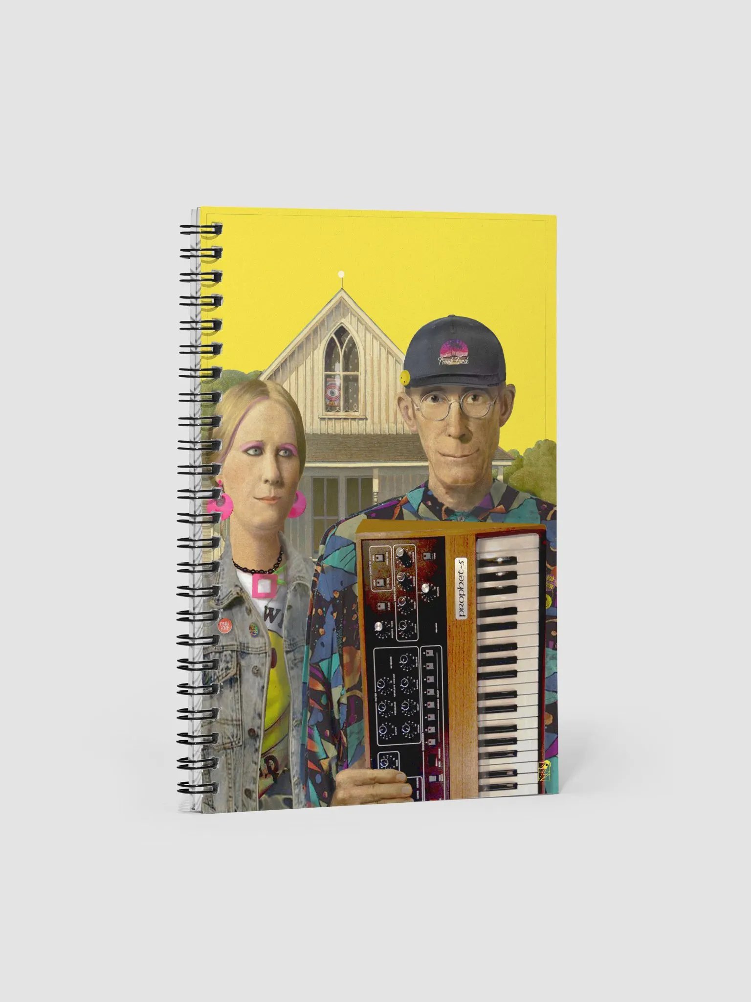 American Prophet by Frank Fonik, EDM Techno Spiral Notebook product image (3)