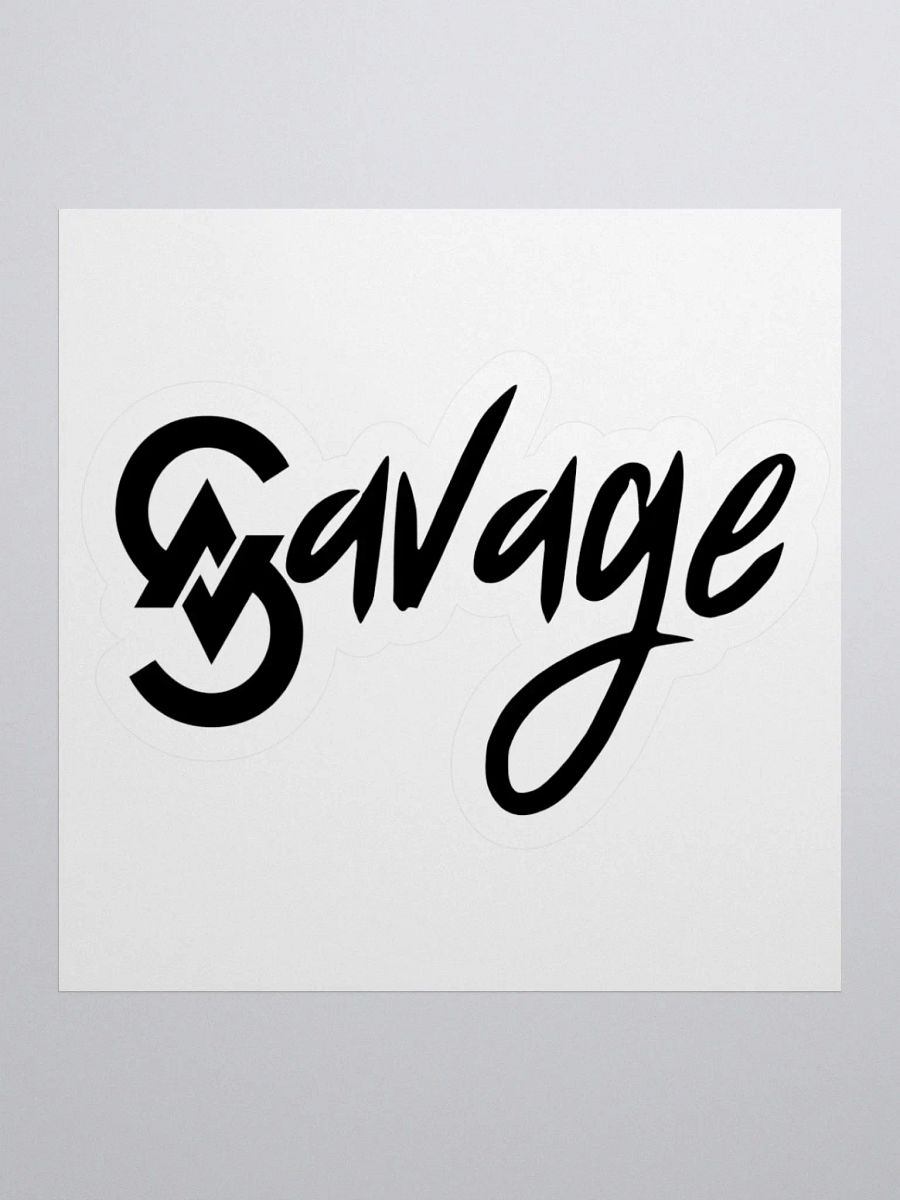Savage Logo Sticker (Black) product image (1)