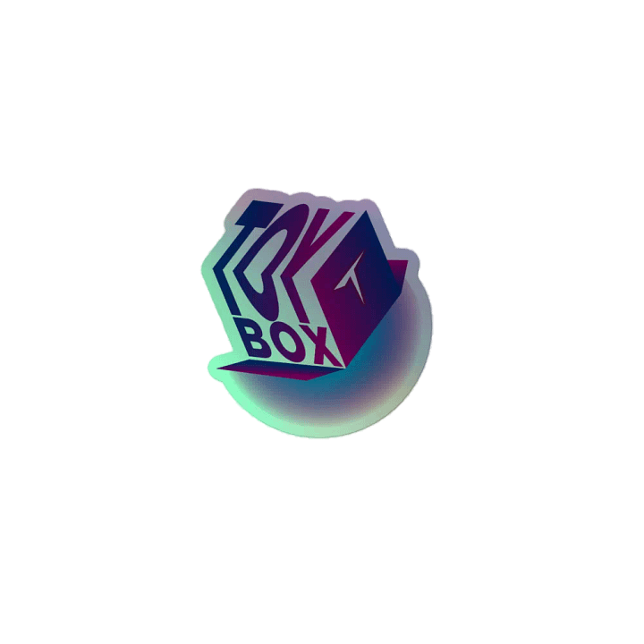 Toybox Sticker PLUS it's a Hologram Sticker so that's cool product image (2)