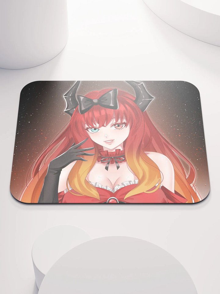 Starry-eyed Red Anime Mouse Pad product image (1)