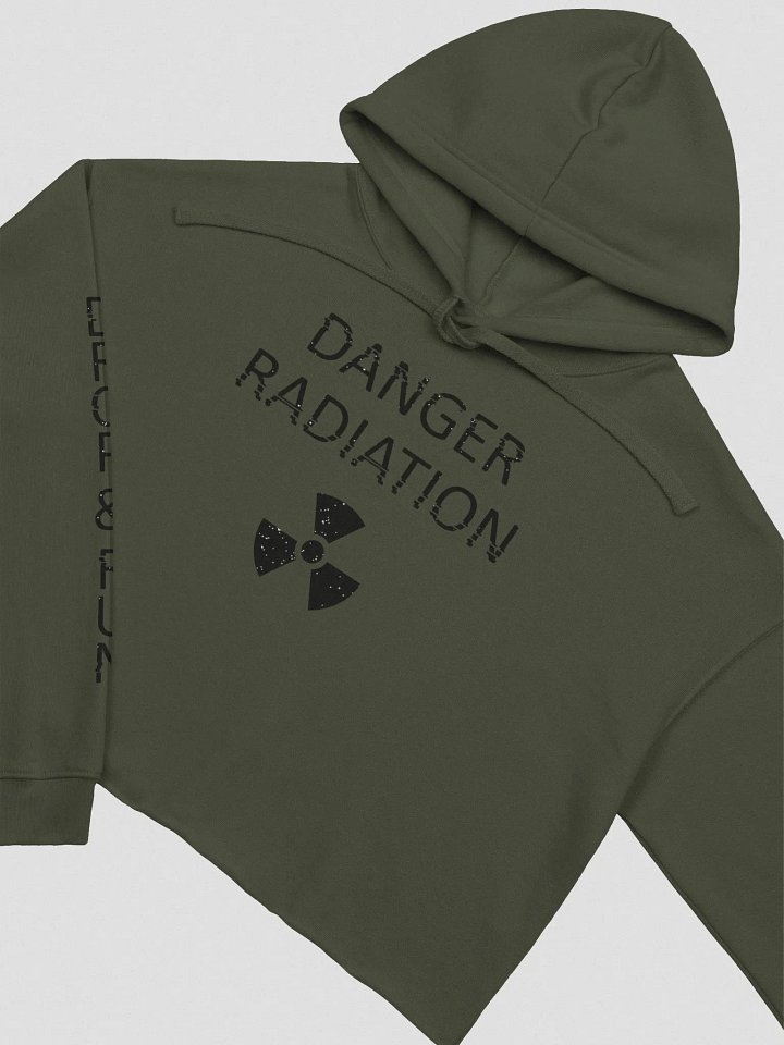 Co-60 Fan Club sleeve print fleece crop hoodie product image (1)