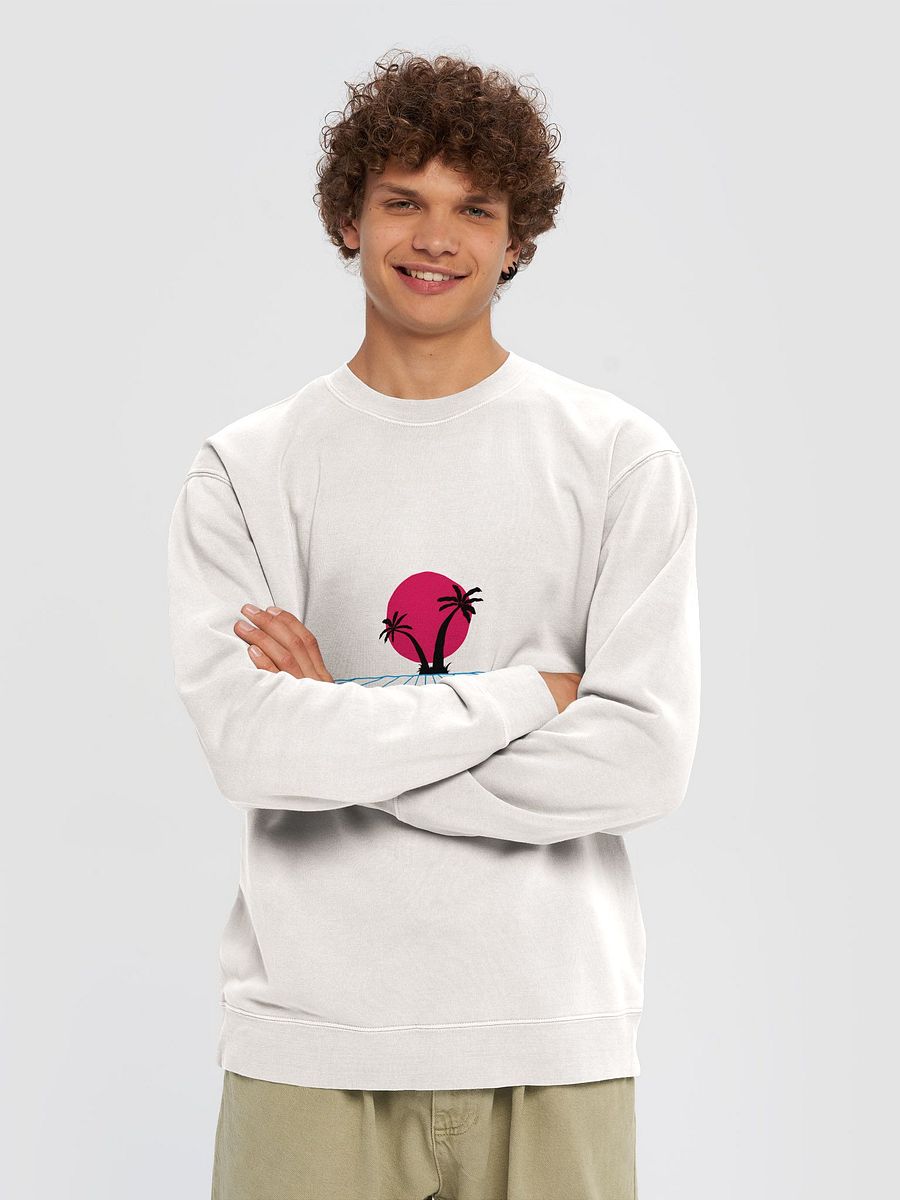 Retro-Futuristic Palm Tree Sweatshirt product image (3)