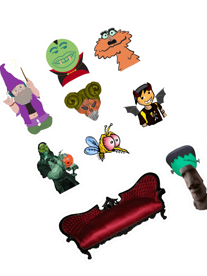 Couch Homies Halloween Sticker Sheet product image (1)