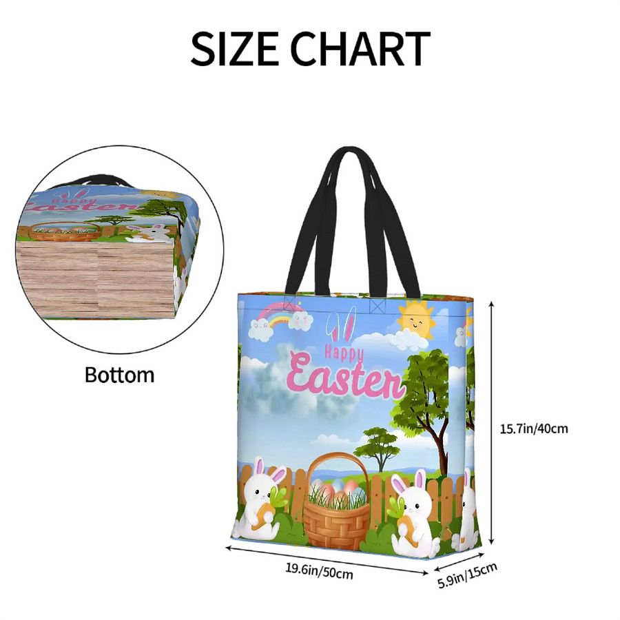 Easter Bag (Reusable tote bag) #Easterbasketalternative#Easteregghunt product image (10)