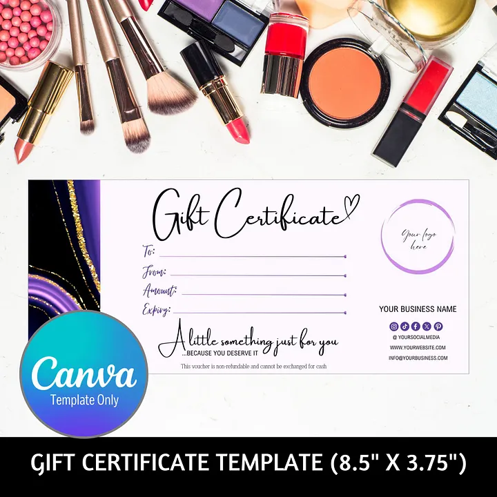 Amethyst - Gift Certificate Template product image (1)