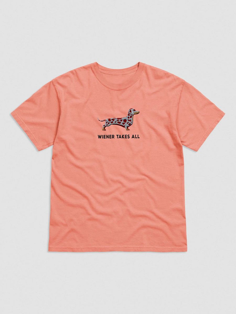 Wiener Takes All T-Shirt(Embroidered) of a Dachshund(Dapple) product image (4)