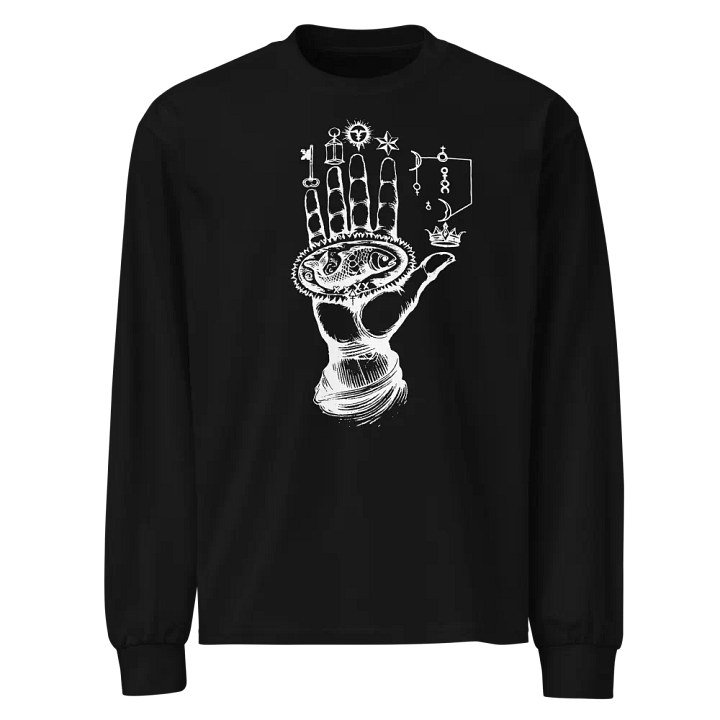 [Hand of Mysteries 3 - White] - Unisex Premium Heavyweight Long Sleeve Shirt product image (1)
