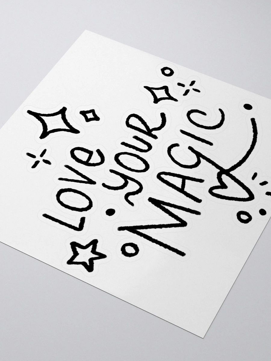 LOVE YOUR MAGIC STICKER (BLACK) product image (3)