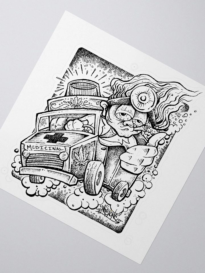 Medicinal Kiss Cut Sticker product image (2)