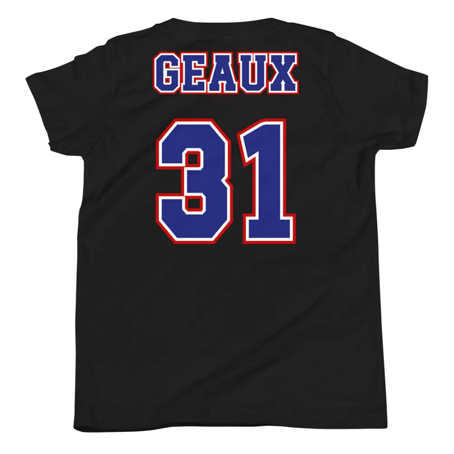 GEAUX 31 Youth Sports Jersey Tee - Back Only Design product image (7)