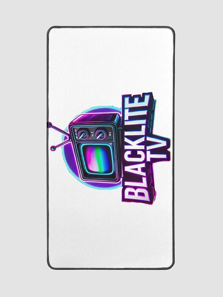 BlackLite TV Neon Glow Desk Mat - Retro TV Edition product image (2)