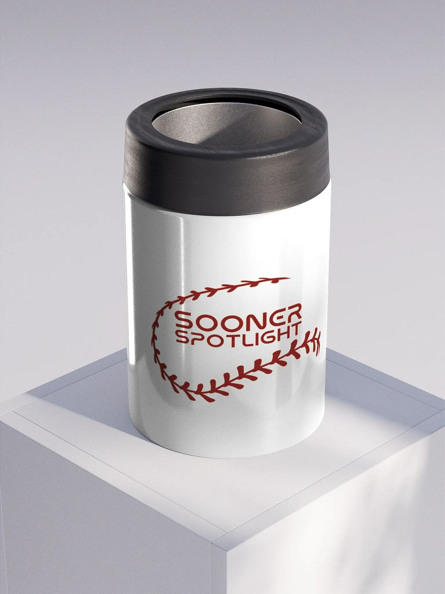 Sooner Spotlight Baseball Stainless Steel Koozie product image (3)
