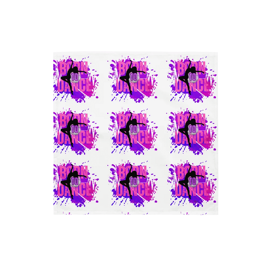 Born to Dance Her Silhouette Patterned Print Bandana product image (1)