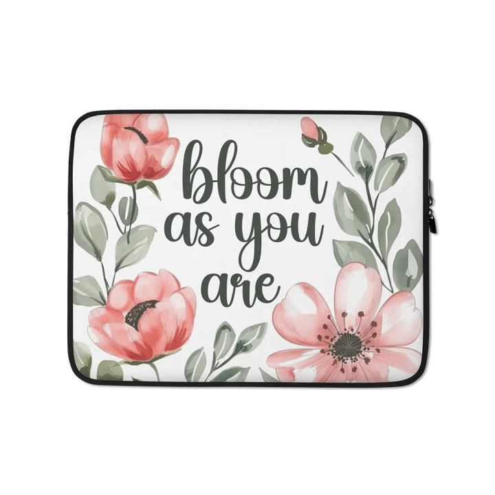 Bloom as You Are Laptop Sleeve product image (1)