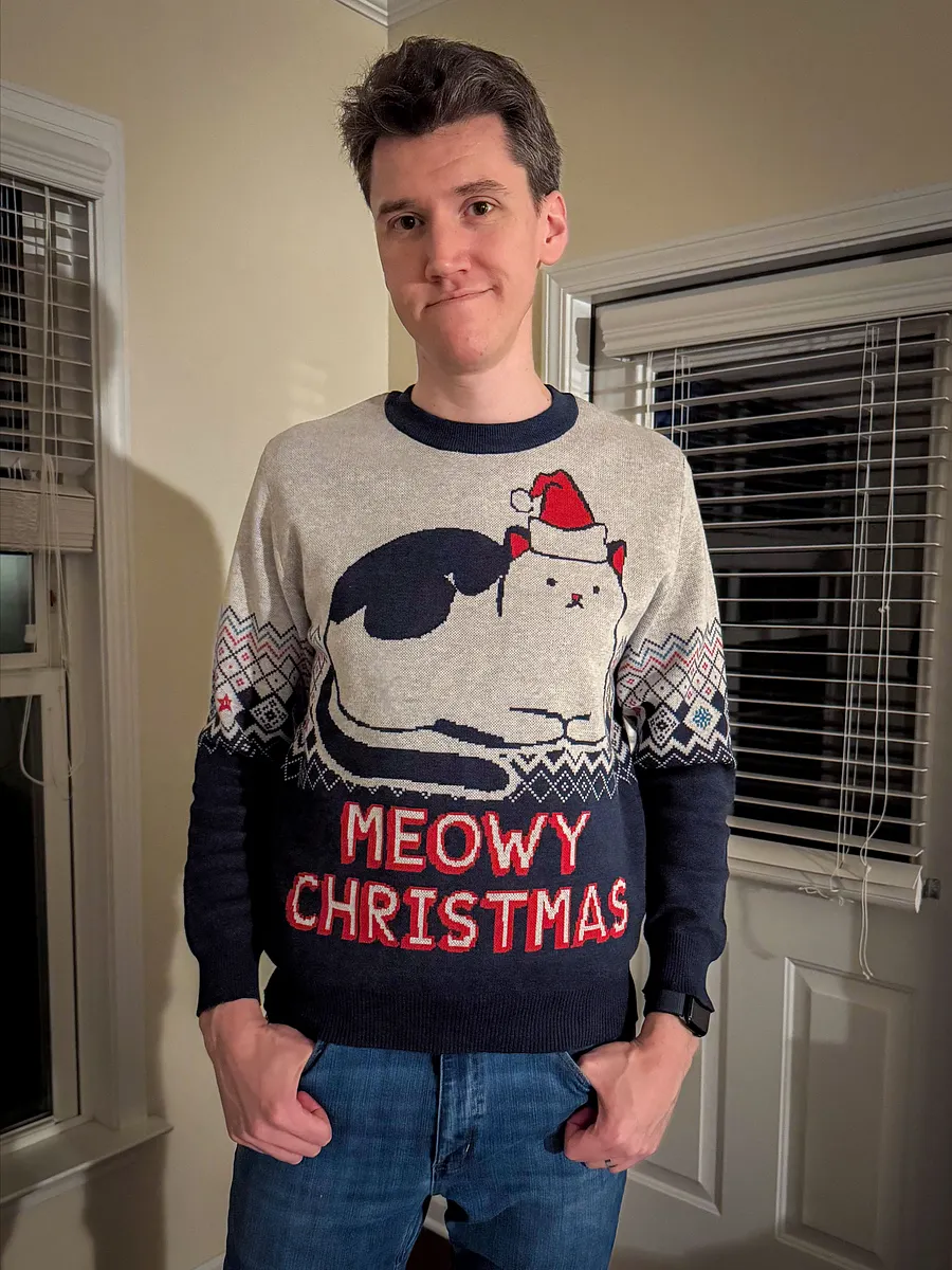 Meowy Christmas Knit Sweater
