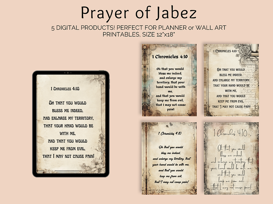 Prayer Journal Bundle with PLR Reselling with Free Prayer of Jabez product image (3)