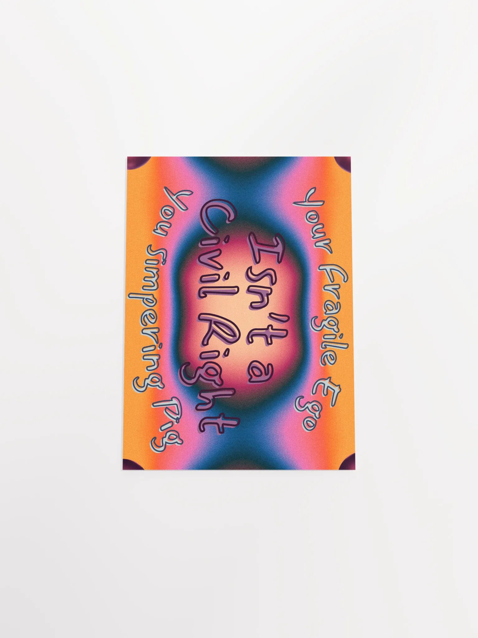 Hands Off DEIA, Your Fragile Ego, Protest Poster product image (16)