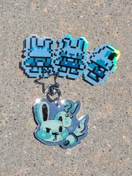 2bit Bunny Keychain product image (1)