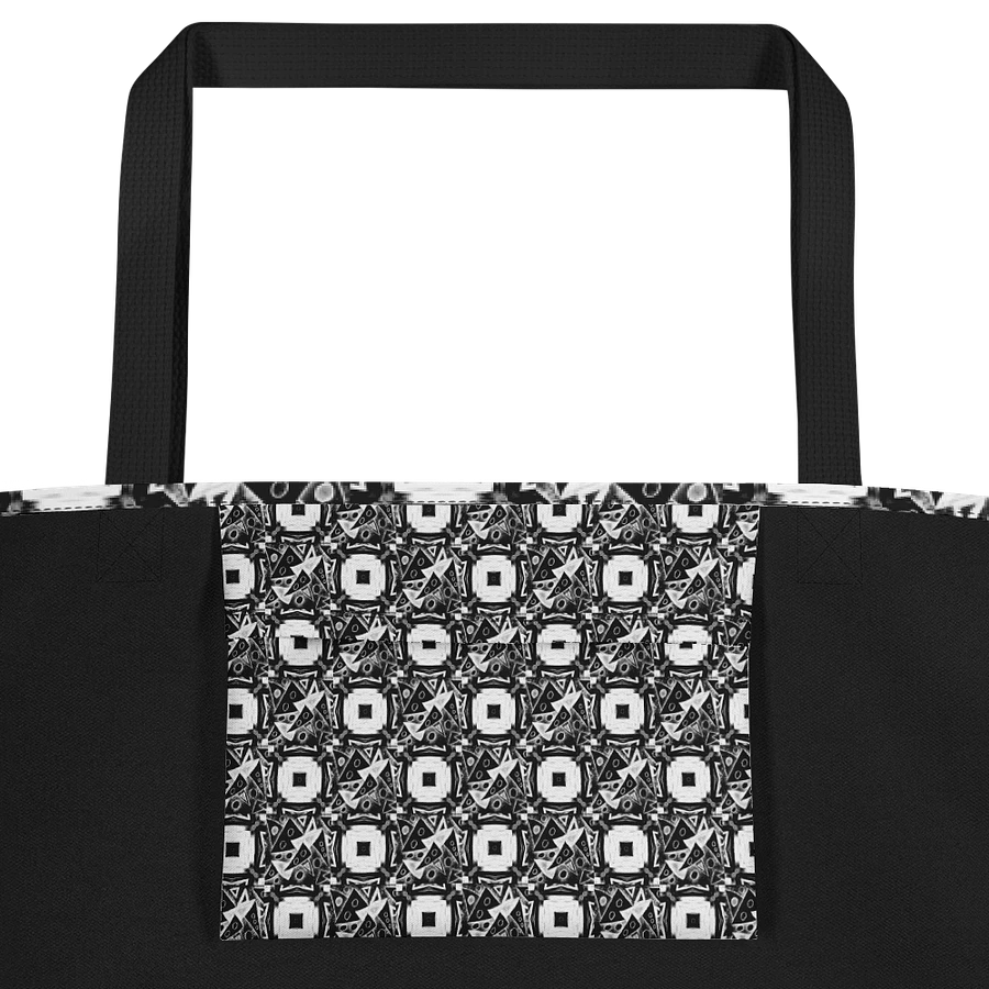 Abstract Monochrome Pattern Shapes and Squares Tote Bag product image (4)