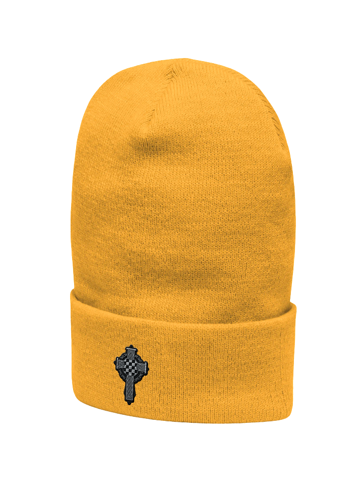 Celtic Knot Cross Embroidered Beanie product image (13)