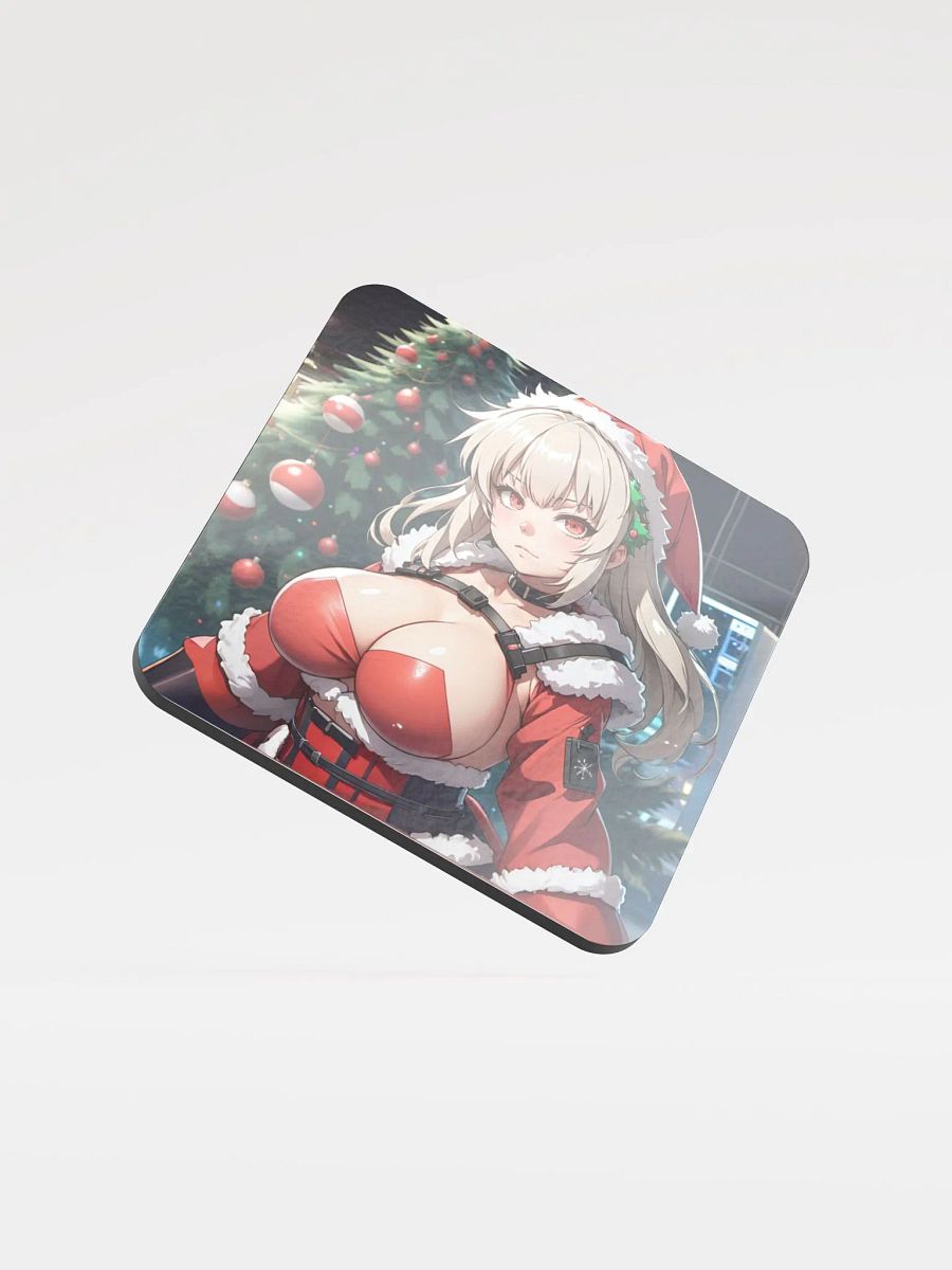 Festive Anime Santa Cork Coaster product image (1)