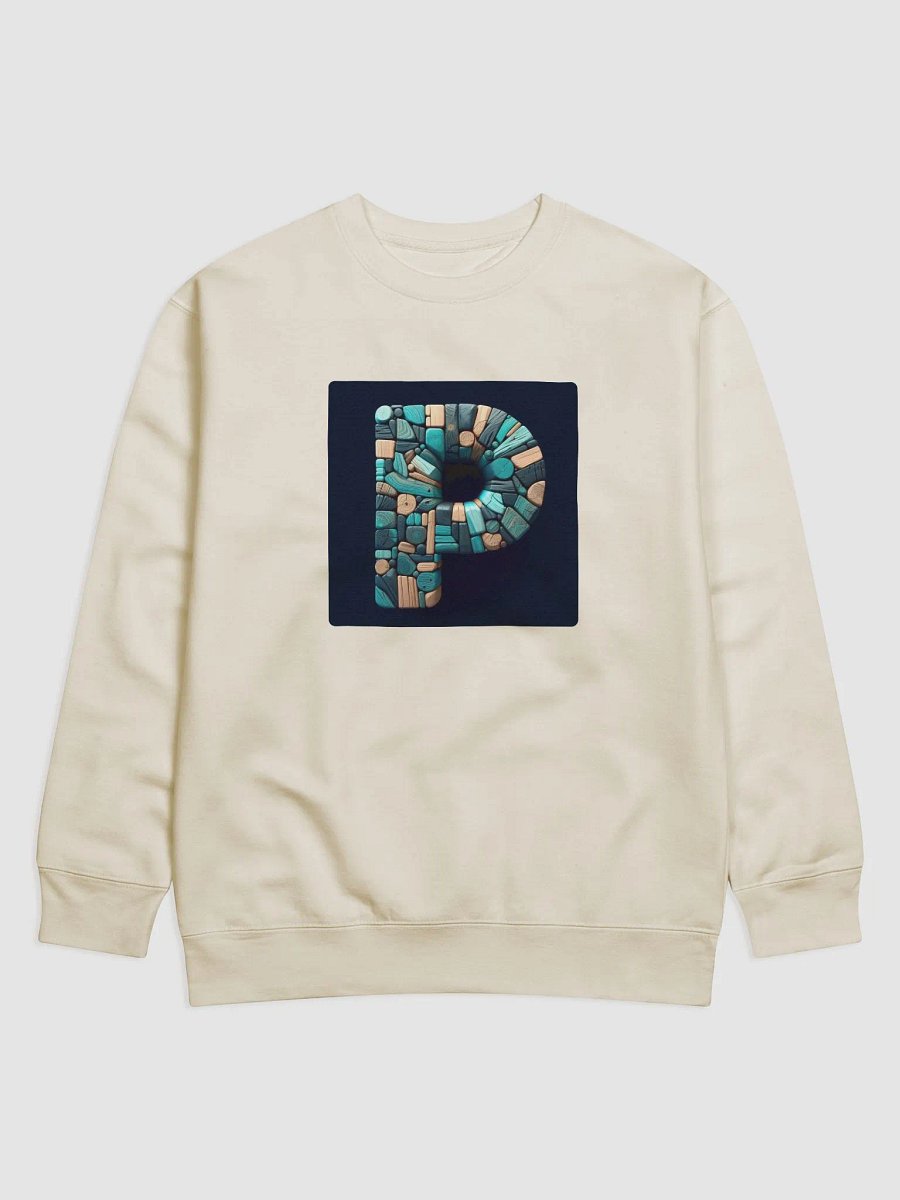 American Classic Cotton Sweatshirt | AI Design initial P product image (1)