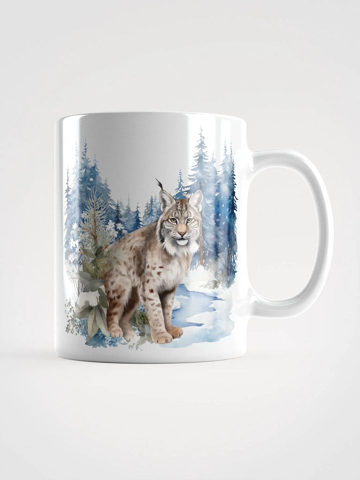 Winter Lynx White Glossy Mug product image (1)