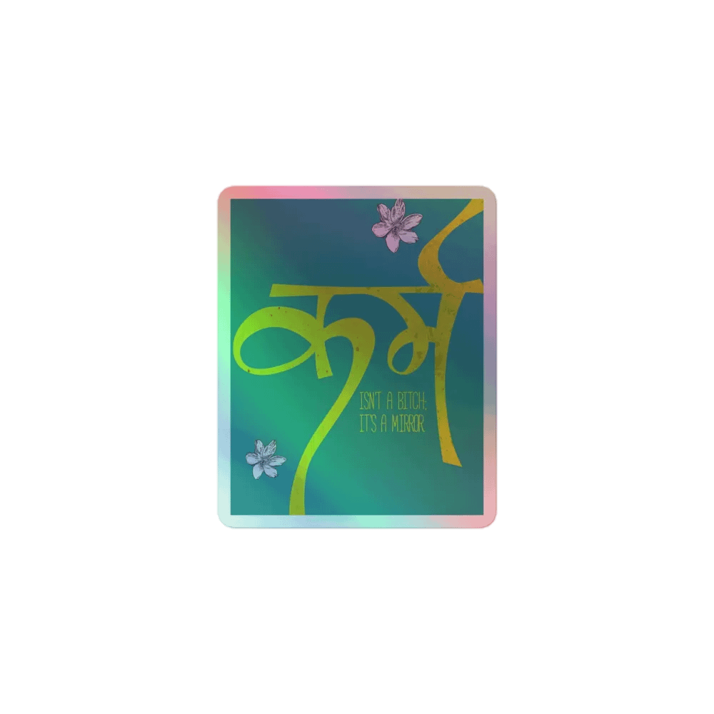 Reflective Script Holographic Sticker Set product image (1)